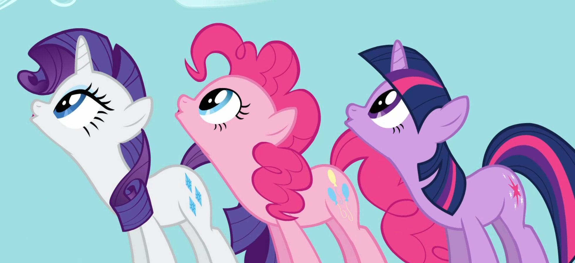 Rarity, Twilight, and Pinkie ooo